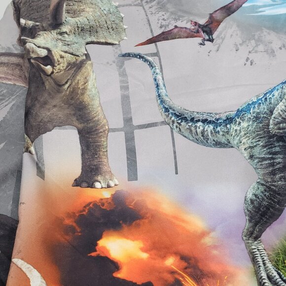 Jurassic World  Dinosaurs  Twin Fitted Sheet & Pillowcase - Picture 2 of 6